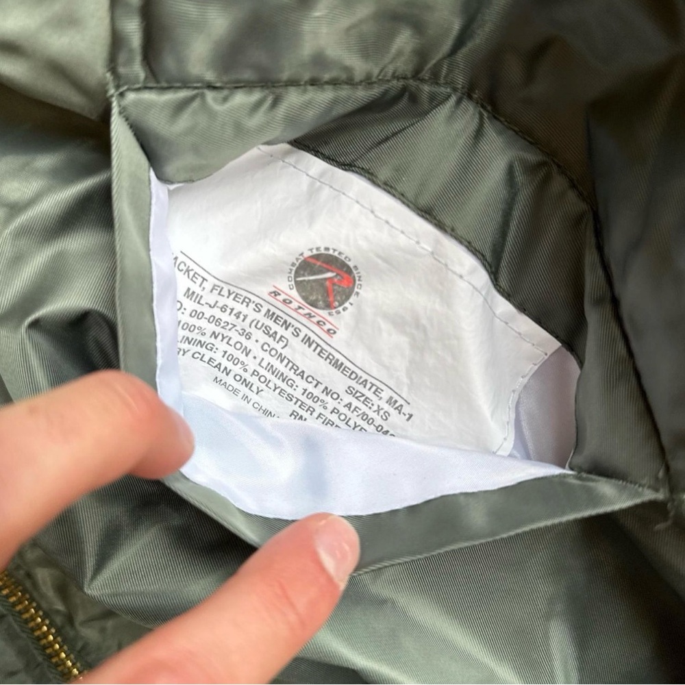 Olive Green Men's bomber